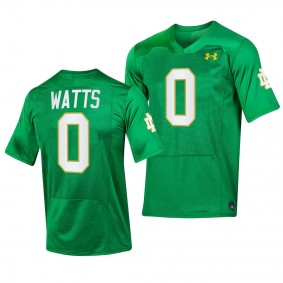 Xavier Watts Notre Dame Fighting Irish 2023 Replica Football Jersey Women Green #0 Female Uniform