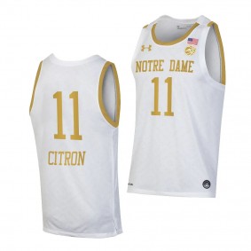 Sonia Citron Notre Dame Fighting Irish #11 White College Basketball Jersey 2022-23 Replica